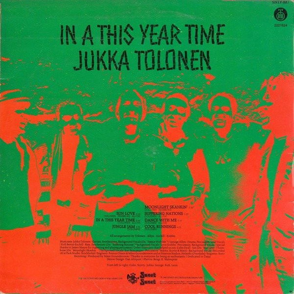 Jukka Tolonen - In A This Year Time (LP, Album)