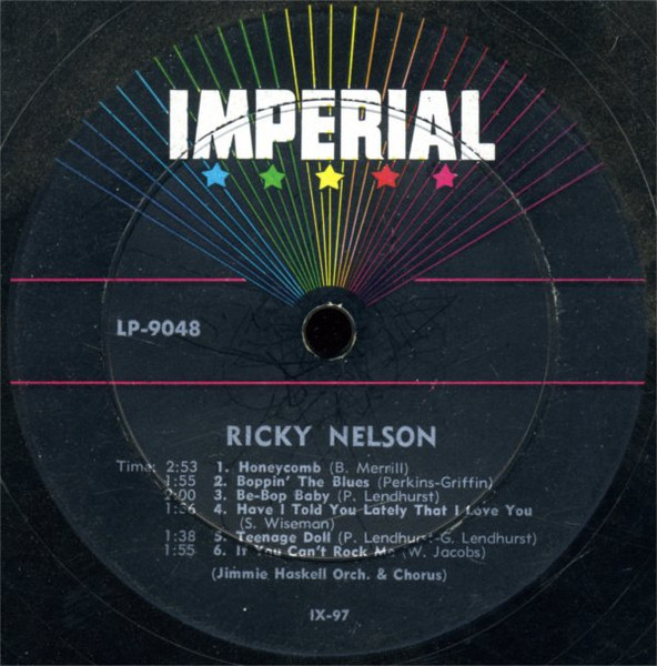 Ricky Nelson (2) - Ricky (LP, Album)