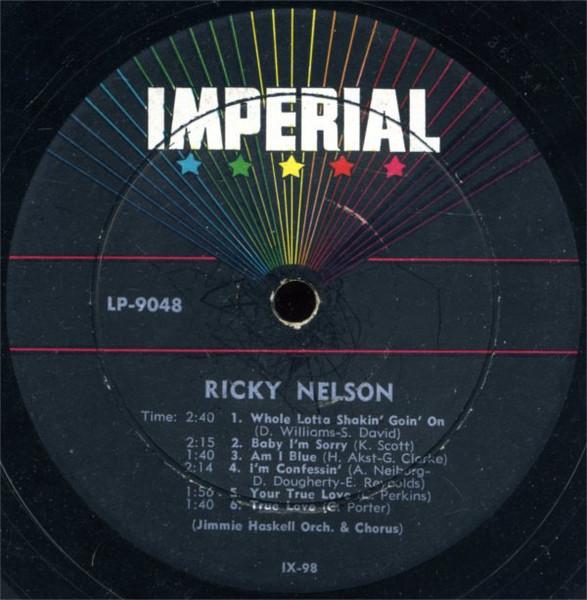 Ricky Nelson (2) - Ricky (LP, Album)