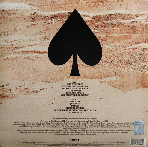 MotÃ¶rhead - Ace Of Spades (LP, Album, RE, 180)