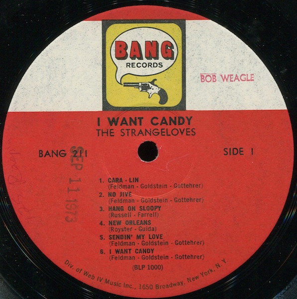 The Strangeloves - I Want Candy (LP, Album, Mono)