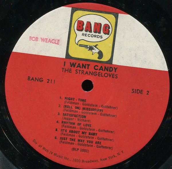 The Strangeloves - I Want Candy (LP, Album, Mono)