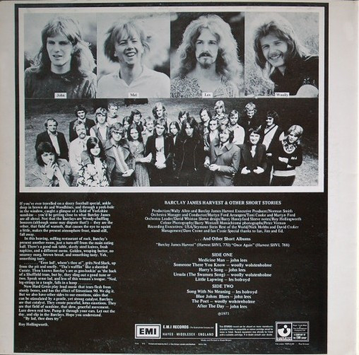 Barclay James Harvest - Barclay James Harvest And Other Short Stories (LP, Album, Tex)