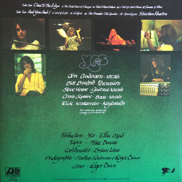 Yes - Close To The Edge (LP, Album, RE, Gat)