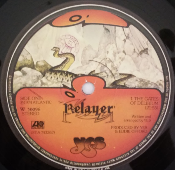 Yes - Relayer (LP, Album, RP, Gat)