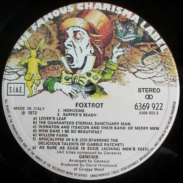 Genesis - Foxtrot (LP, Album, RE, Gat)