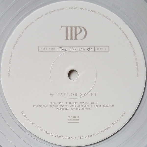 Taylor Swift - The Tortured Poets Department (2xLP, Album, Cle)