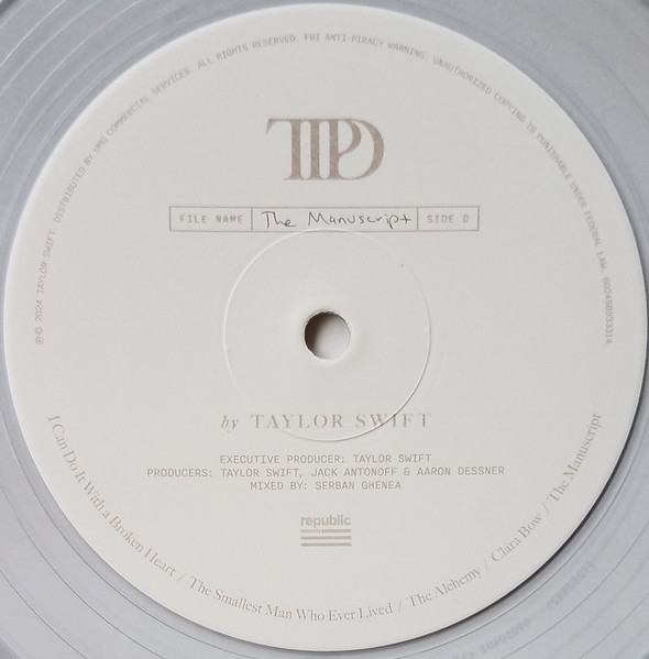 Taylor Swift - The Tortured Poets Department (2xLP, Album, Cle)