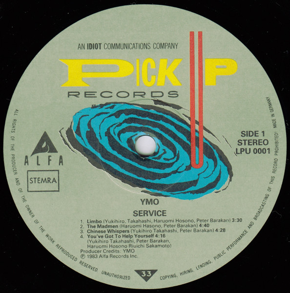 YMO* - Service (LP, Album)
