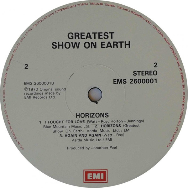 The Greatest Show On Earth - Horizons (LP, Album, RE, Gat)