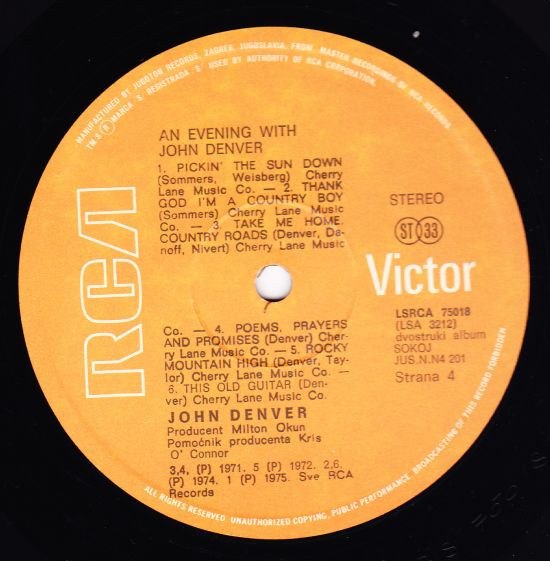 John Denver - An Evening With John Denver (2xLP, Album)