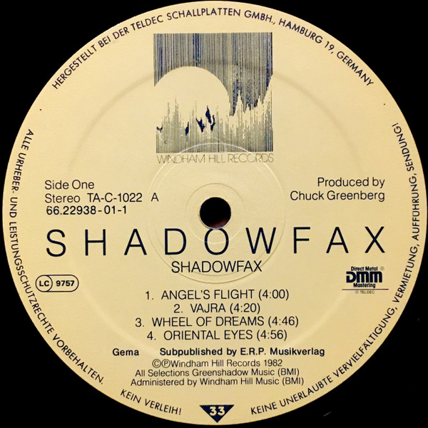 Shadowfax - Shadowfax (LP, Album)