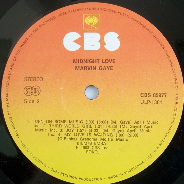 Marvin Gaye - Midnight Love (LP, Album)