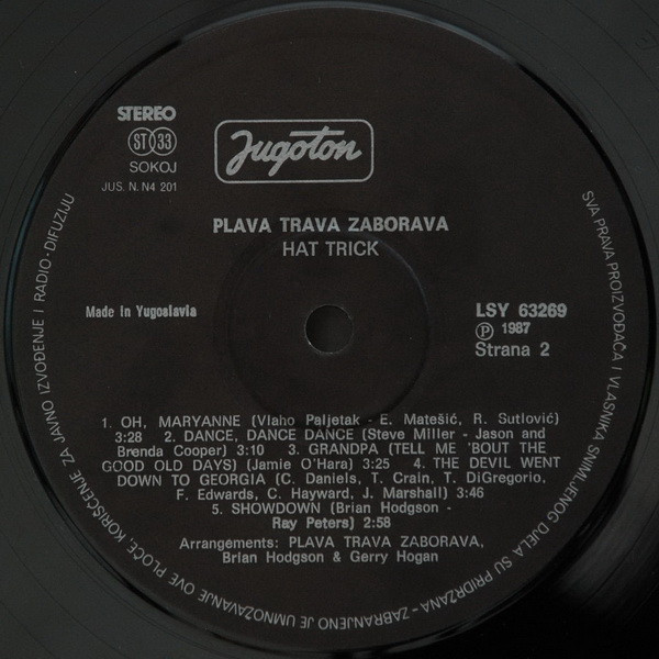 Plava Trava Zaborava - Hat Trick (LP, Album)