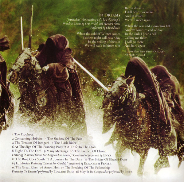 Howard Shore - The Lord Of The Rings: The Fellowship Of The Ring (Original Motion Picture Soundtrack) (CD, Album, Enh)