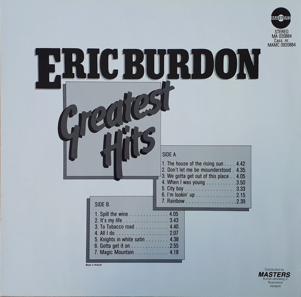 Eric Burdon - Greatest Hits (LP, Comp)