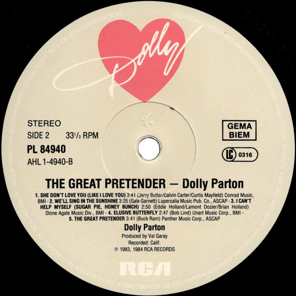 Dolly Parton - The Great Pretender (LP, Album)