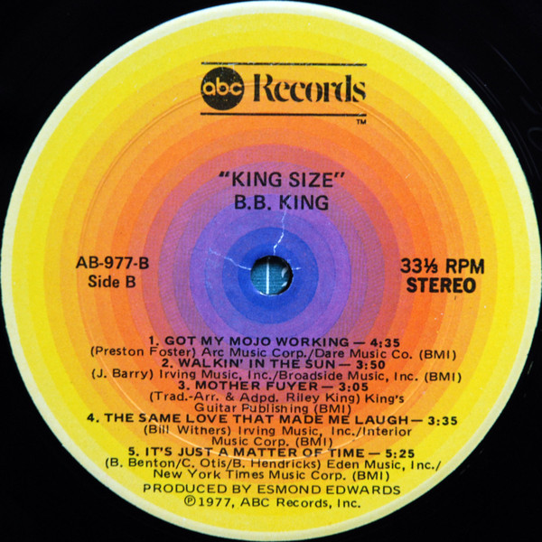 B.B.King* - King Size (LP, Album, Kee)