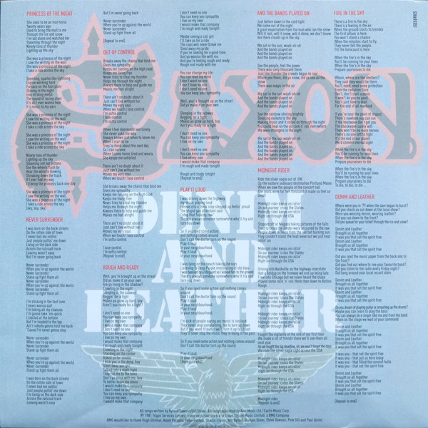Saxon - Denim And Leather (LP, Album, RE, 180)
