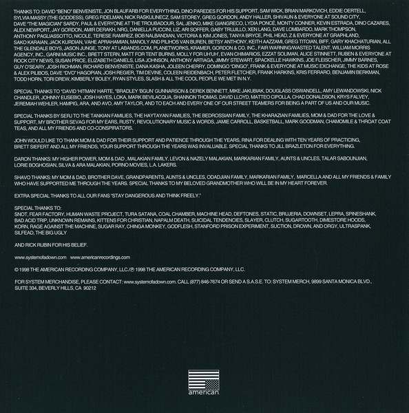 System Of A Down - System Of A Down (CD, Album)