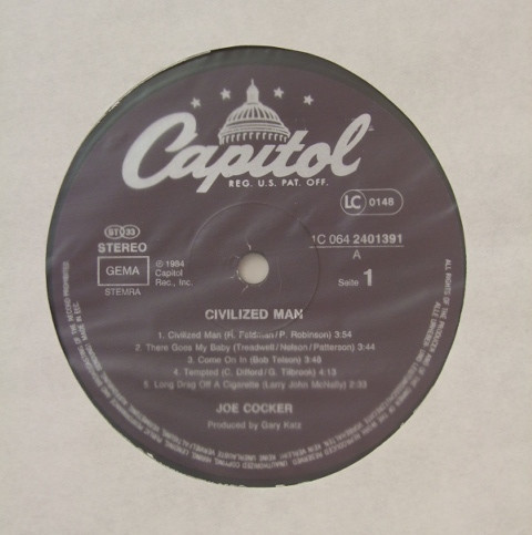 Joe Cocker - Civilized Man (LP, Album)
