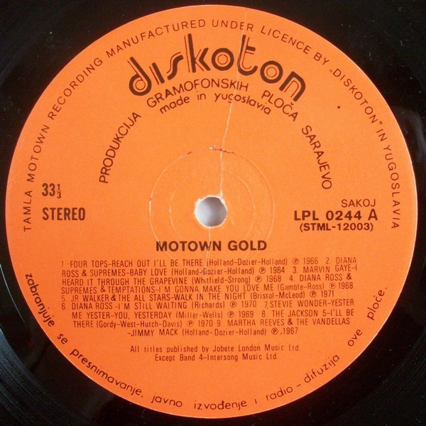 Various - Motown Gold (LP, Comp)