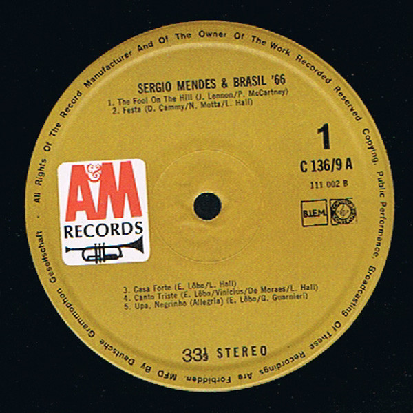 Sergio Mendes & Brasil '66* - Sergio Mendes & Brasil '66 (LP, Comp, Club)