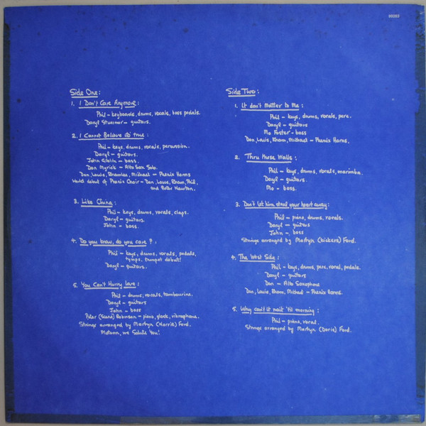 Phil Collins - Hello, I Must Be Going (LP, Album, Gat)