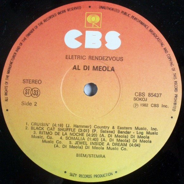 Al Di Meola - Electric Rendezvous (LP, Album)