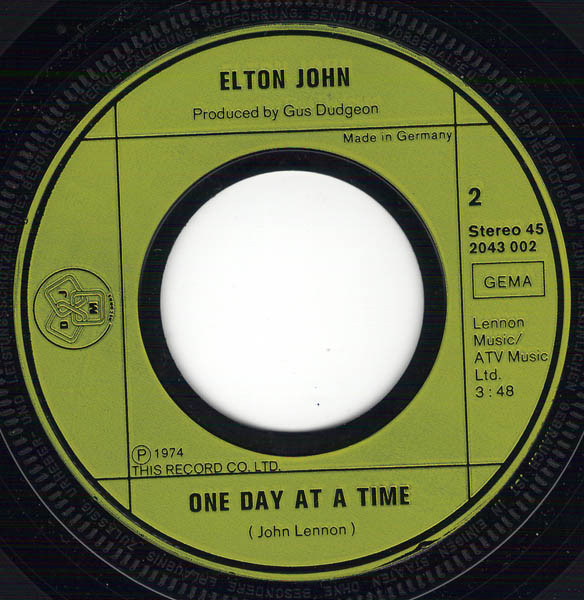 Elton John - Lucy In The Sky With Diamonds / One Day At A Time (7