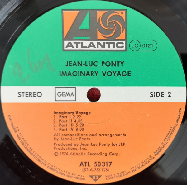 Jean-Luc Ponty - Imaginary Voyage (LP, Album)