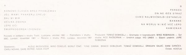 Tomaž Domicelj - Kratke Domače (LP, Album)