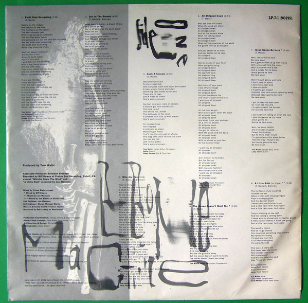 Tom Waits - Bone Machine (LP, Album)