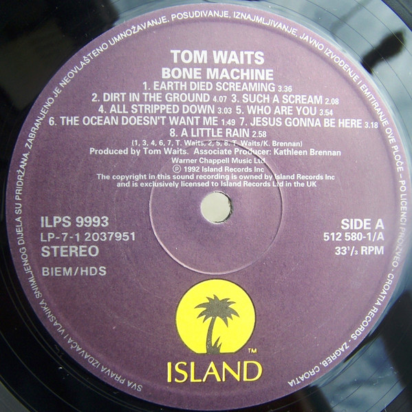 Tom Waits - Bone Machine (LP, Album)