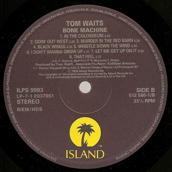 Tom Waits - Bone Machine (LP, Album)