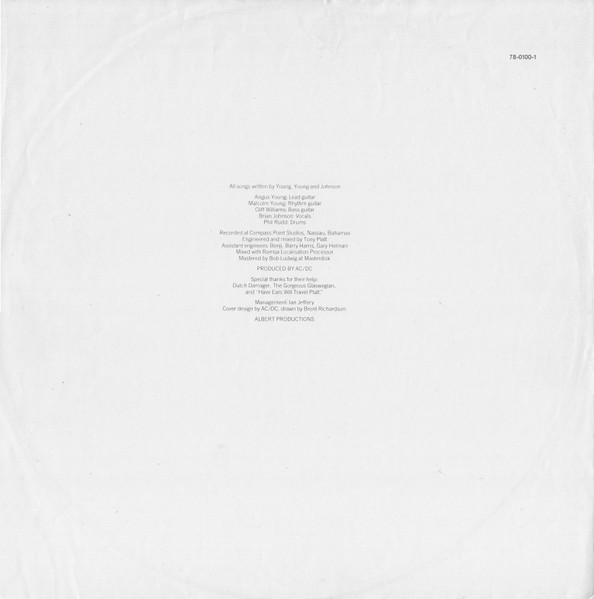 AC/DC - Flick Of The Switch (LP, Album)