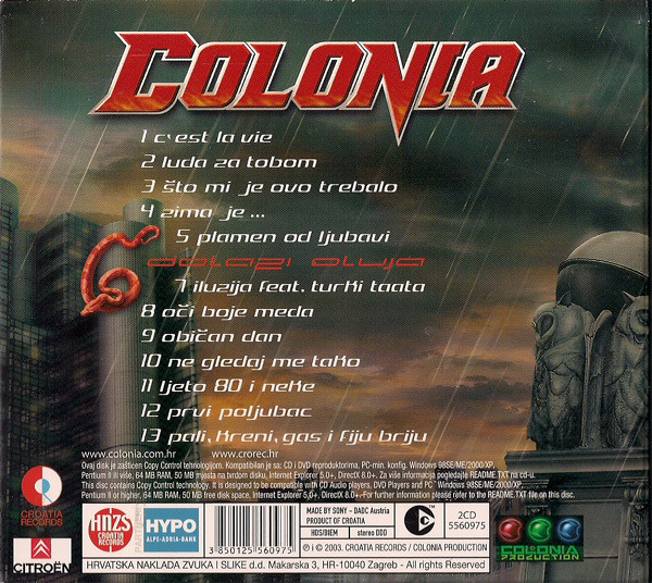 Colonia - Dolazi Oluja (CD, Album + CD-ROM, Enh)