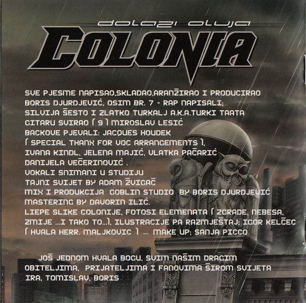 Colonia - Dolazi Oluja (CD, Album + CD-ROM, Enh)