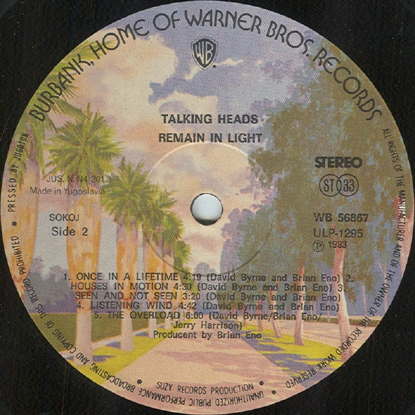 Talking Heads - Remain In Light (LP, Album)