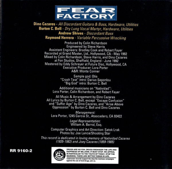 Fear Factory - Soul Of A New Machine (CD, Album)
