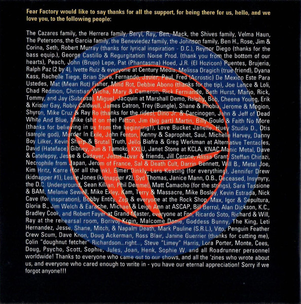 Fear Factory - Soul Of A New Machine (CD, Album)