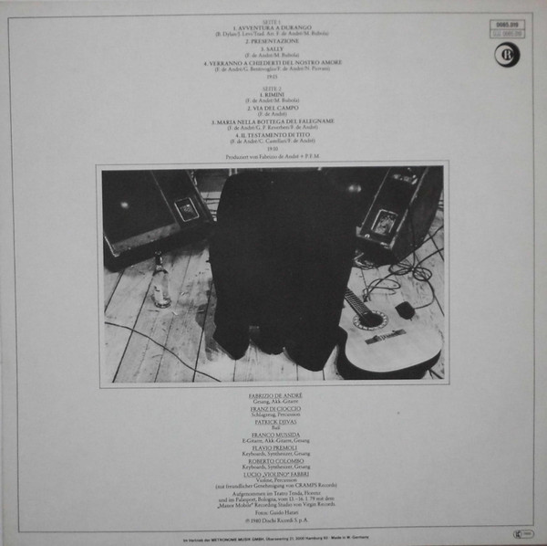 Fabrizio De Andre'* - In Concerto Vol. 2 (LP, Album)