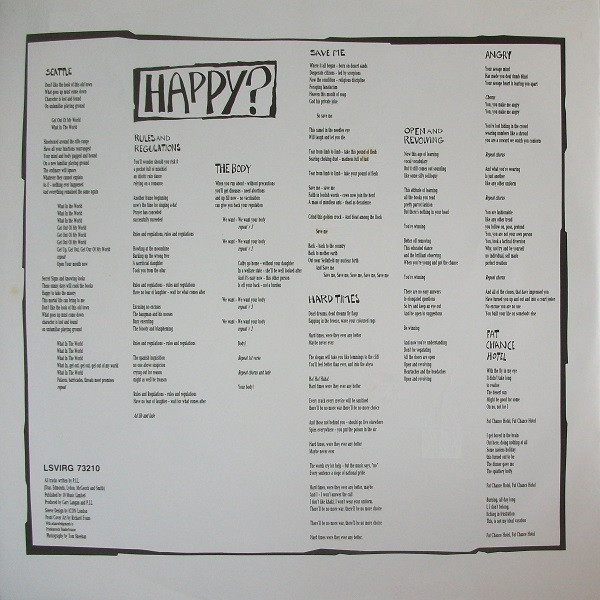 Public Image Limited - Happy? (LP, Album)