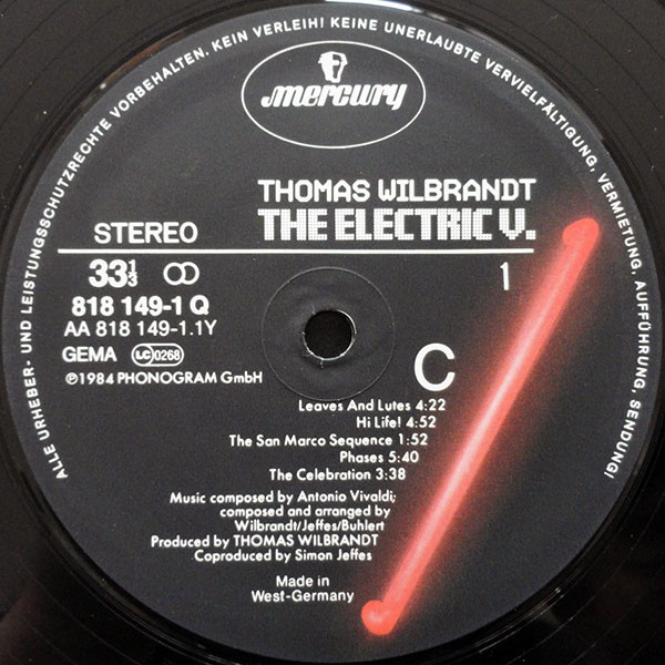 Thomas Wilbrandt - The Electric V. (2xLP, Album)