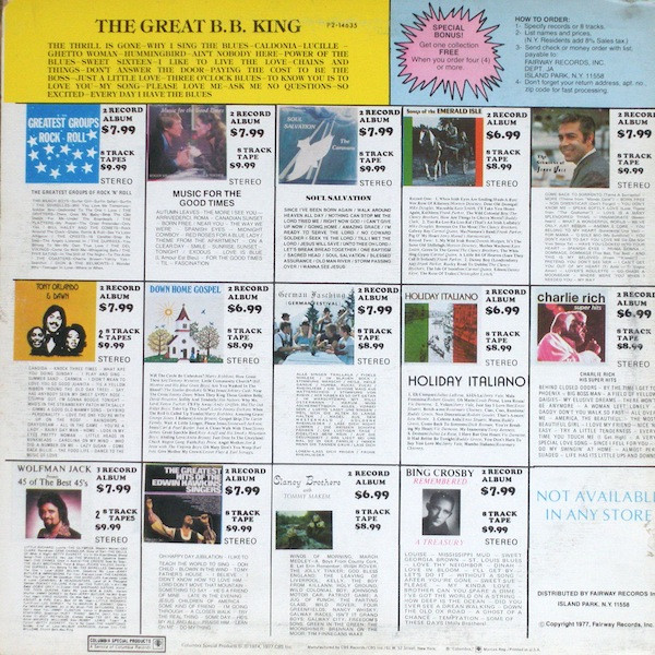 B.B. King - The Great B. B. King (2xLP, Comp, Pit)