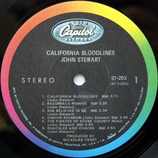John Stewart (2) - California Bloodlines (LP, Album, Los)