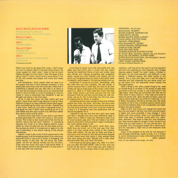 Miles Davis - Bitches Brew (2xLP, Album, RE, RM, 180)