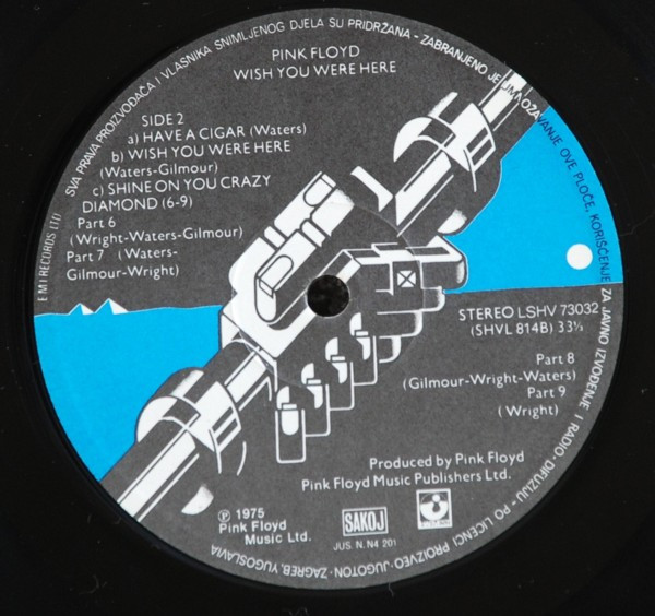 Pink Floyd - Wish You Were Here (LP, Album, RE)