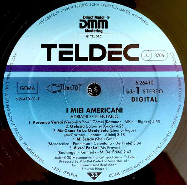 Adriano Celentano - I Miei Americani (LP, Album)