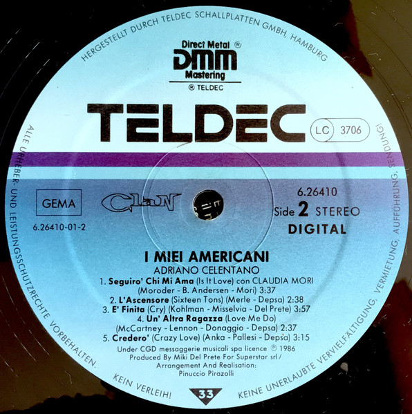 Adriano Celentano - I Miei Americani (LP, Album)